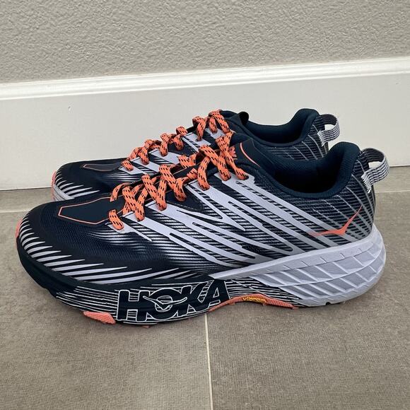 Hoka Speedgoat 4 Womens Size 9.5 Trail Outdoor Running Sneaker Casual Shoes - Picture 3 of 7